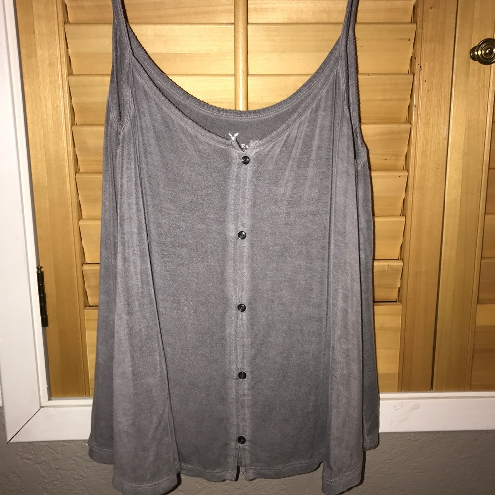 American Eagle "button" up tank